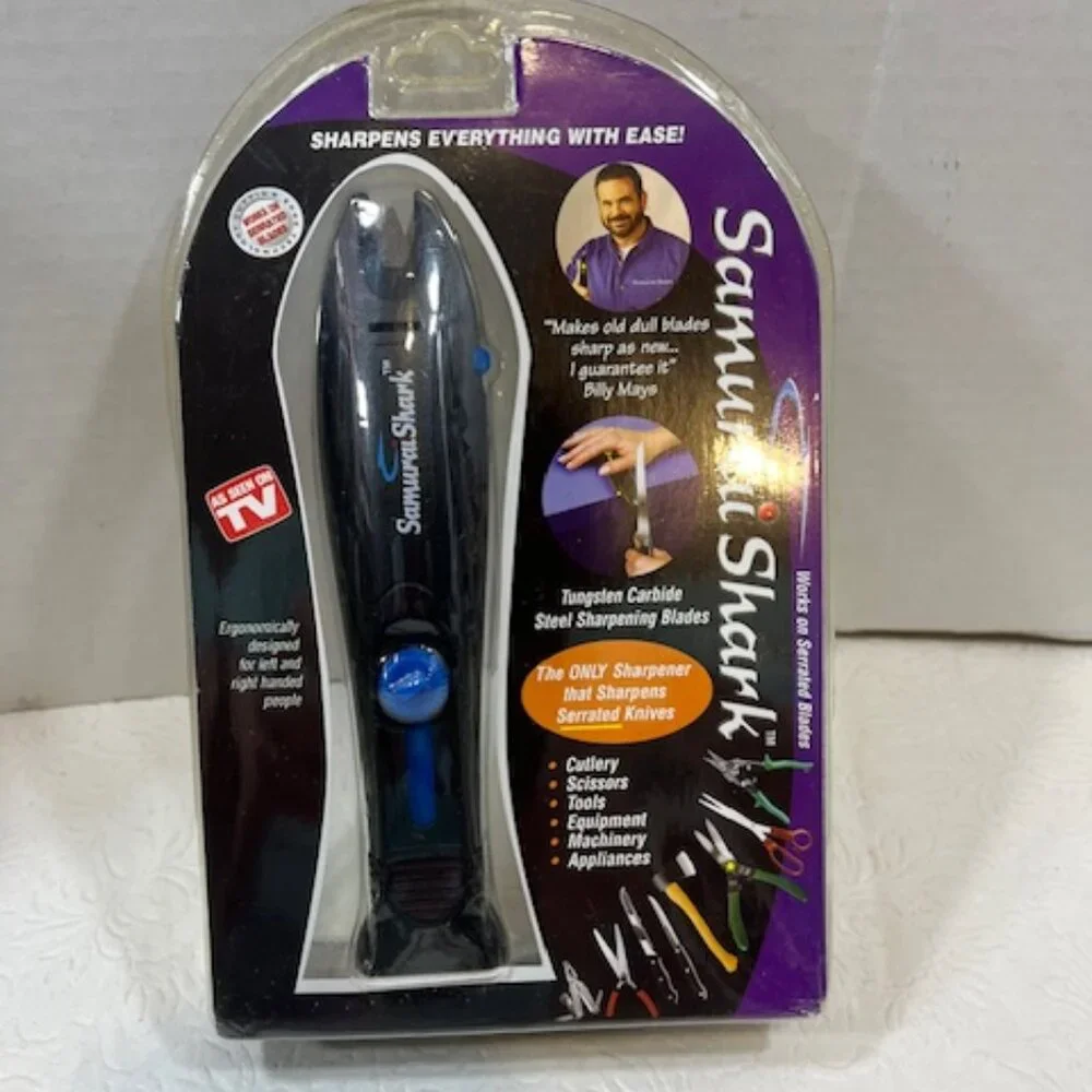 Samurai Shark Tungsten Steel Knife Blade Tool Sharpener Sharpens Everything